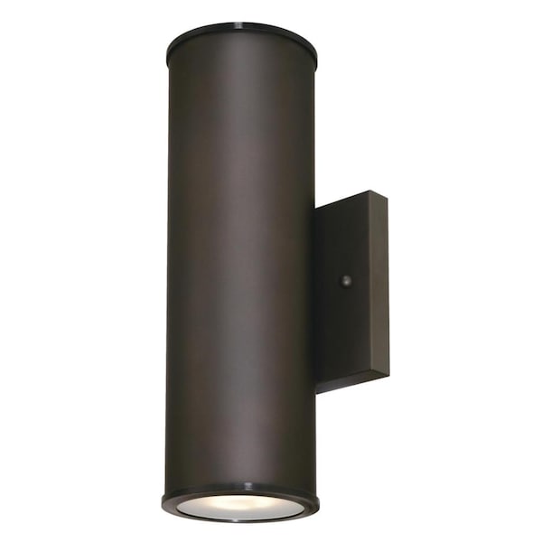 Westinghouse Two-Light LED Outdoor Wall Fixture, Up Down Light Mayslick ORB Frst Gl 6315700 - main